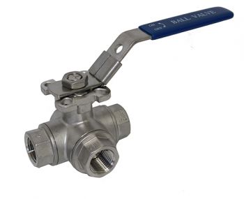 3 Way 1/2" Ball Valve for Brewing