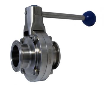 Tri-Clamp Butterfly Valve, Pull Trigger