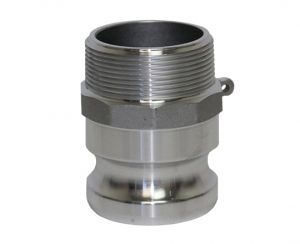 8" Type F Aluminum 8" Male Camlock Adapter x 8" Male NPT Thread