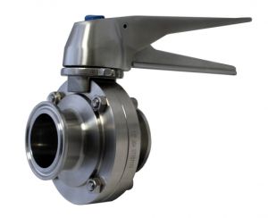 2" Tri-Clamp Butterfly Valve Stainless Steel Handle