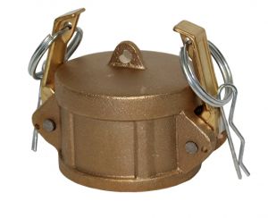 Brass 1 1/4" Camlock Dust Cap (Type DC)