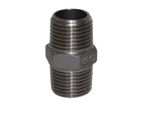 3/8” Pipe Hex Nipple (Stainless Steel 316)