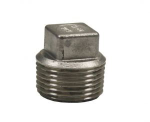3/8" Square Head Plug (Stainless Steel)

